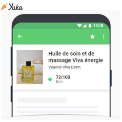 Noté sur YUKA - BON - 72%