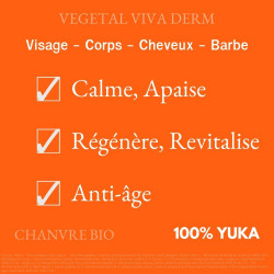 Calme, apaise les rougeurs. Anti-âge. VEGETAL VIVA DERM