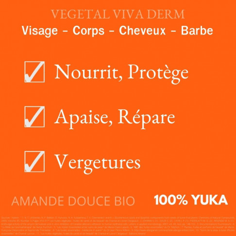 Lutte contre les vergetures, Nourrit, protège, rend la peau douce. VEGETAL VIVA DERM