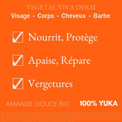 Lutte contre les vergetures, Nourrit, protège, rend la peau douce. VEGETAL VIVA DERM