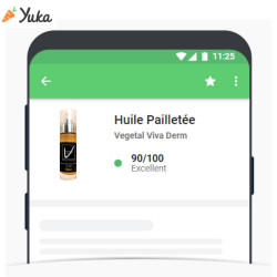 100% naturel, vegan, sans allergène. Noté Excellent 90% sur Yuka. VEGETAL VIVA DERM