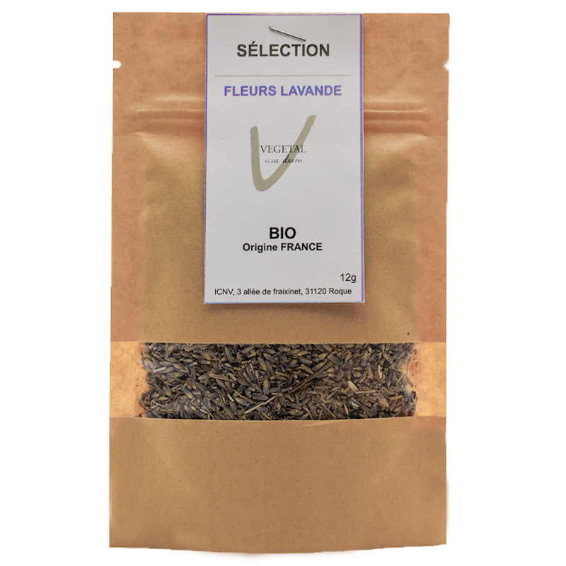 Fleur de Lavande BIO
Infusion Sélection - fleurs culinaire. QUALITE VEGETAL VIVA DERM