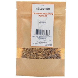 Pétale Oranger bigarade
Infusion Sélection - fleurs culinaire. QUALITE VEGETAL VIVA DERM