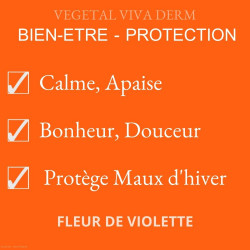 Fleur de violette infusion BIEN-ETRE et PROTECTION. VEGETAL VIVA DERM