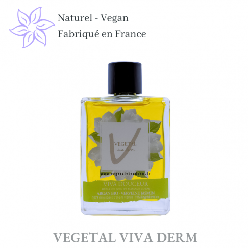 Huile de soin et de massage qualité professionnel à l'huile d'ARGAN BIO par VEGETAL VIVA DERM