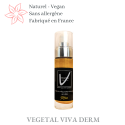 Huile pailletée parfum Monoï. Effet élégant et satiné. VEGETAL VIVA DERM