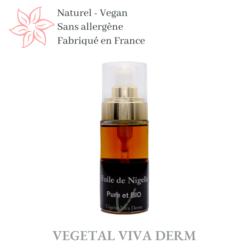 Huile pure de Nigelle bio Qualité contrôlée VEGETAL VIVA DERM