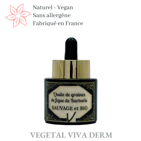 Huile de figue de barbarie haute qualité : Sauvage et BIO. Excellent 100% YUKA - VEGETAL VIVA DERM