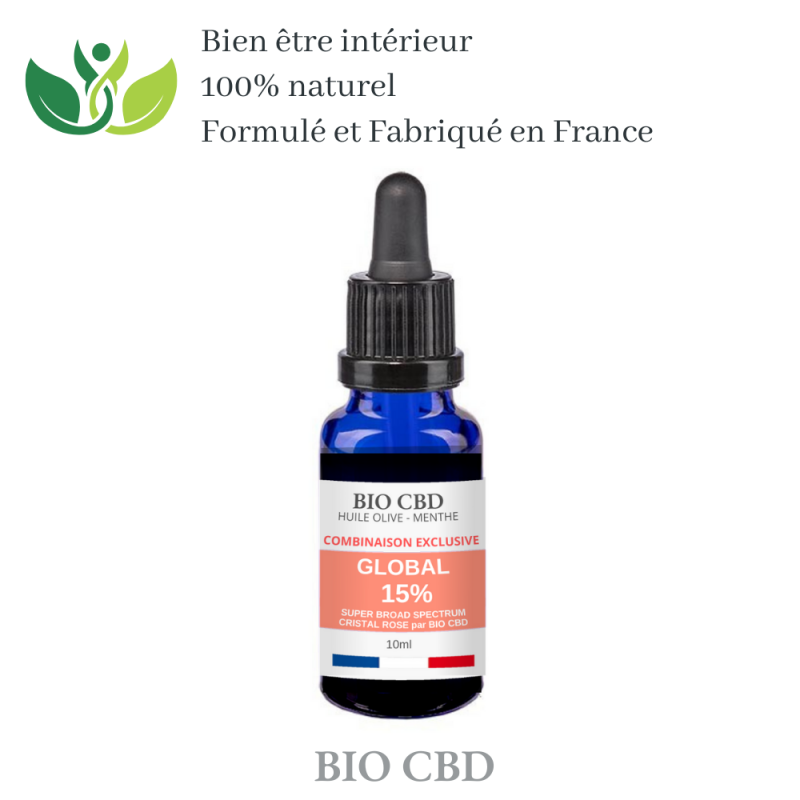 Huile CBD action Globale jour et nuit. Combinaison exclusive de cannabinoïdes